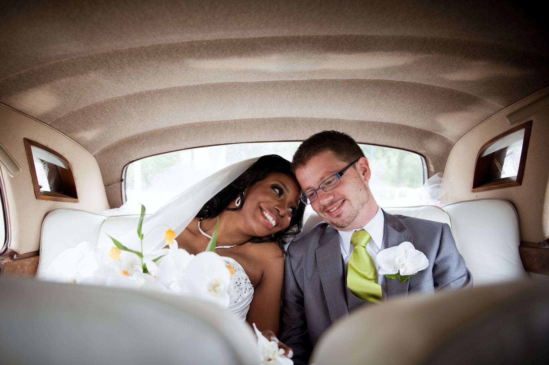 Wedding Limo Couple Miami-Wade Transportation Service