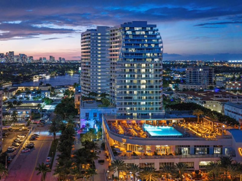 W Fort Lauderdale oceanfront hotel overlooking Fort Lauderdale Beach